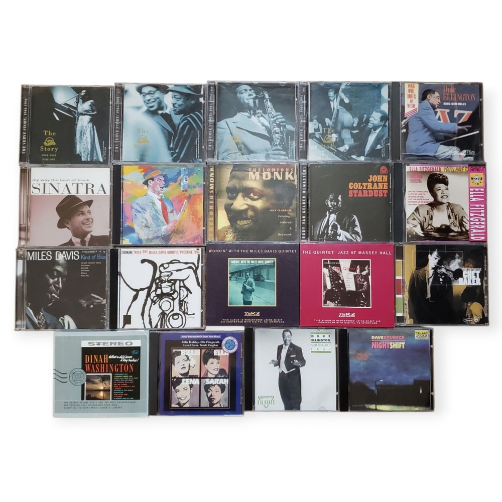 Vintage Jazz Music Cd Compact Disc Lot Sinatra Coltrane Miles Davis Monk Brubeck